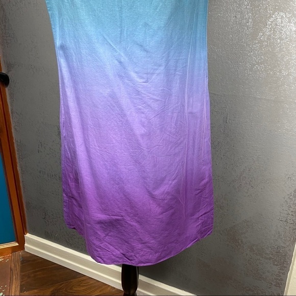 Theory lilian dip dye mini dress purple blue - Picture 4 of 9